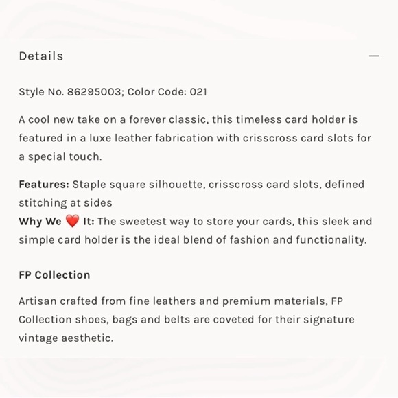 Free people pocket card holder in leather - Picture 5 of 10